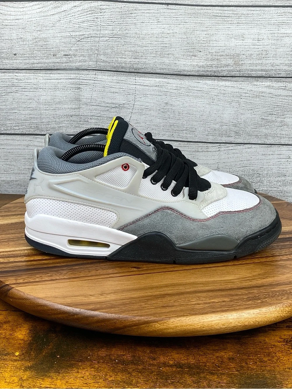 Jordan 4 RM Premium Motorsports White Black Grey Shoes IB8052-100 Men’s Size 9.5
